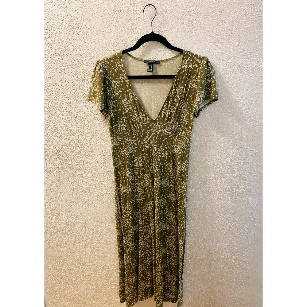 Green Floral Dress